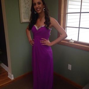 Purple gown